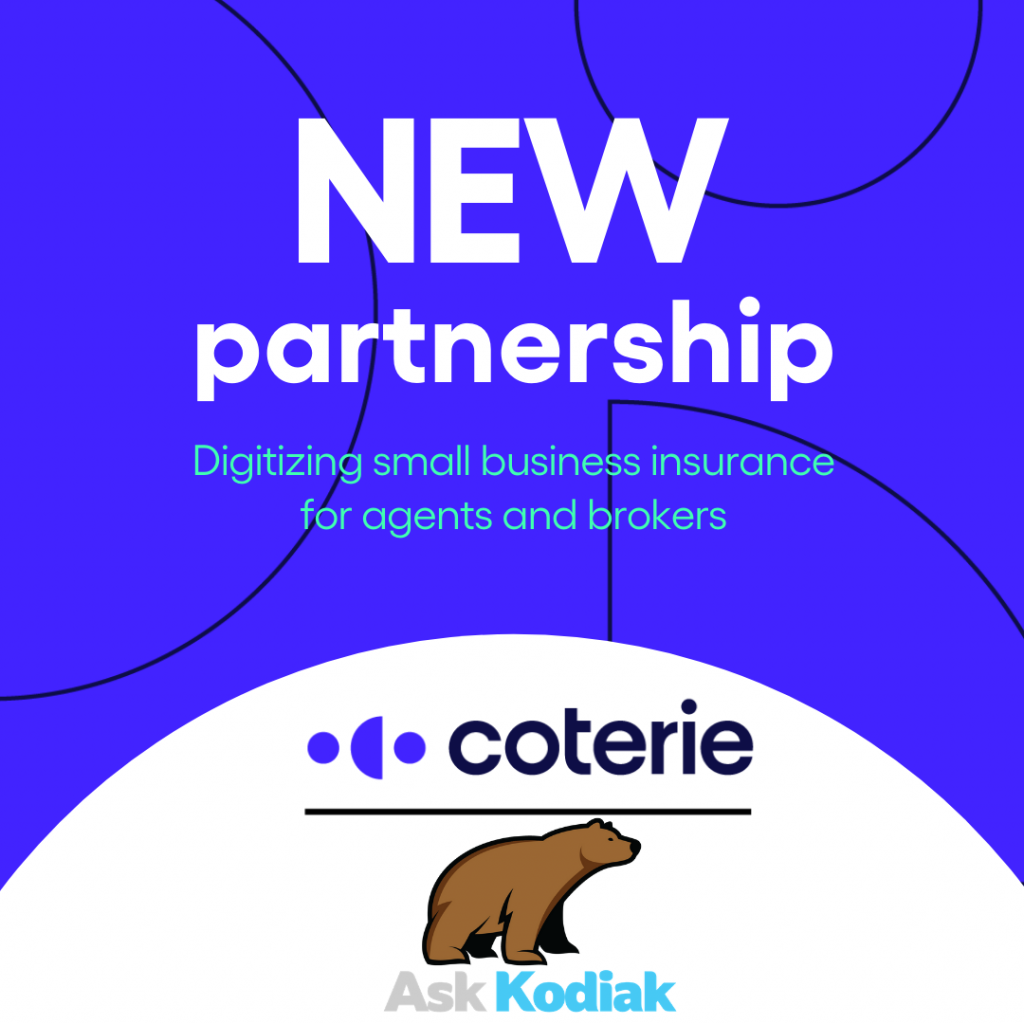 Coterie Partners with Ask Kodiak to Make Small Business Insurance Easier for Agents
