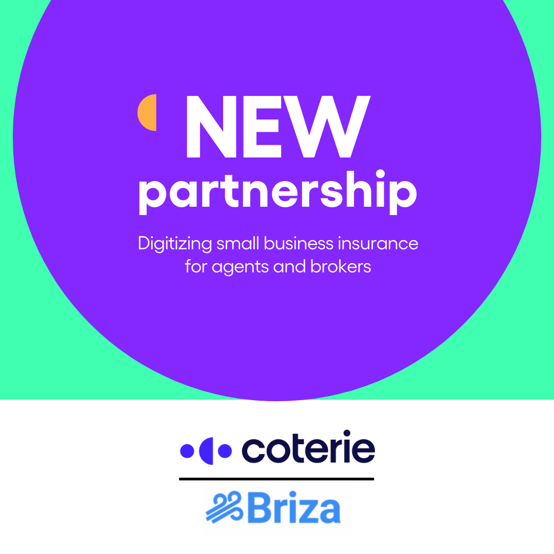 Coterie Partners with Briza to expand access to small business insurance digital tools