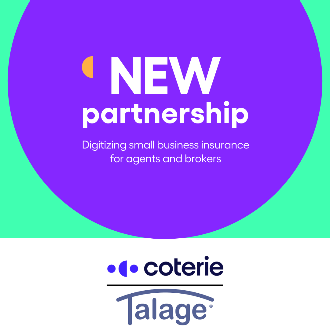 Small Commercial Insurance Expands with Coterie & Talage Partnership