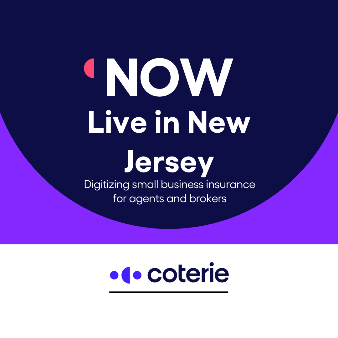 Coterie Now Offers Small Business Liability Insurance in New Jersey