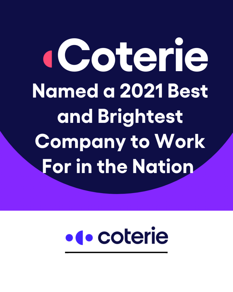 Coterie Named one of the 2021 Best and Brightest Companies