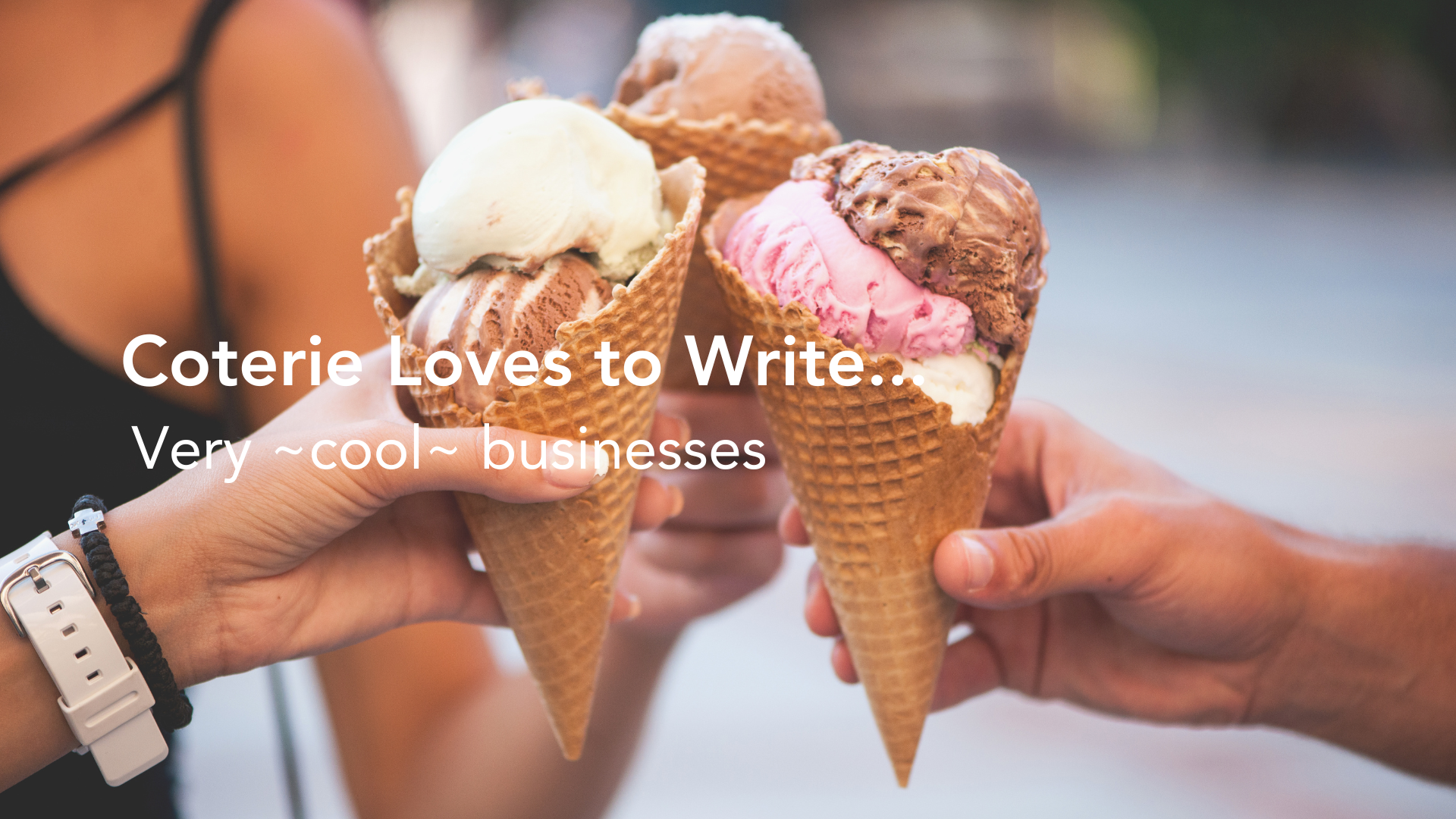 3 ice cream cones, coterie insurance writes business with ice cream shops, ice cream trucks and more