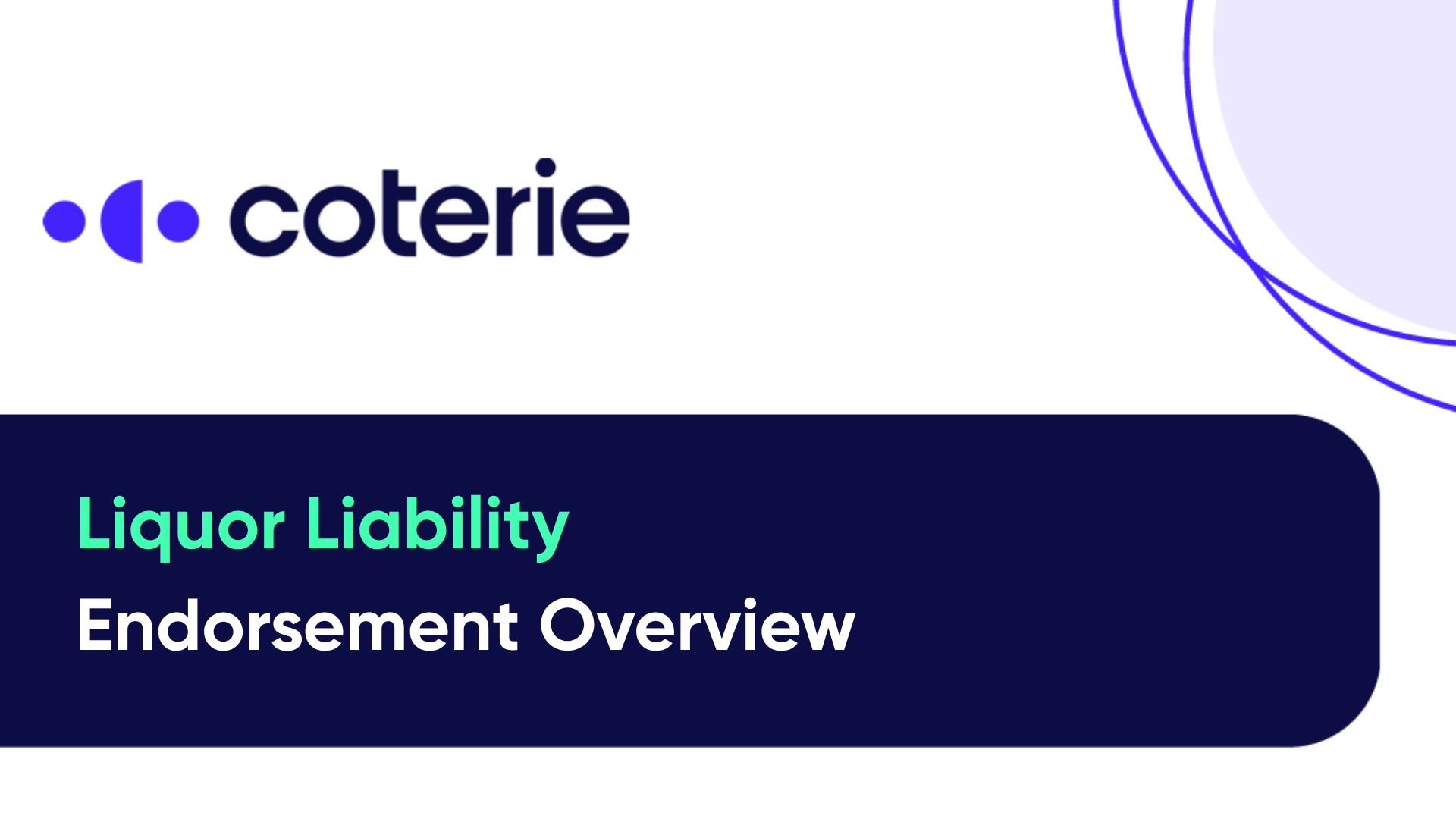 Liquor Liability Endorsement Overview